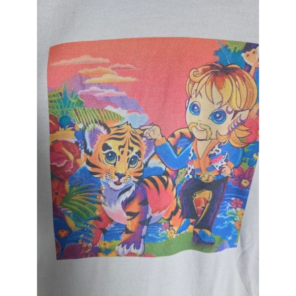 Joe Exotic Tiger King Graphic Tee Womens XL Lisa Frank Style Shirt Funny Casual